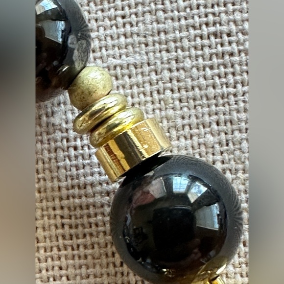 22 inch Black Cherry Blossom Agate Gemstone bead Necklace NWOT - Picture 14 of 15